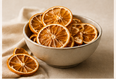 Écorce d'orange séchée