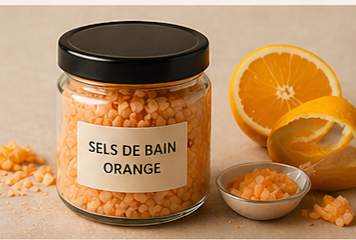 Sels de bain orange